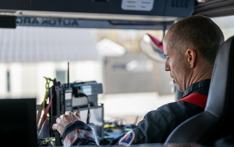Martin Weider er innsatsleder på Skedsmo brannstasjon.